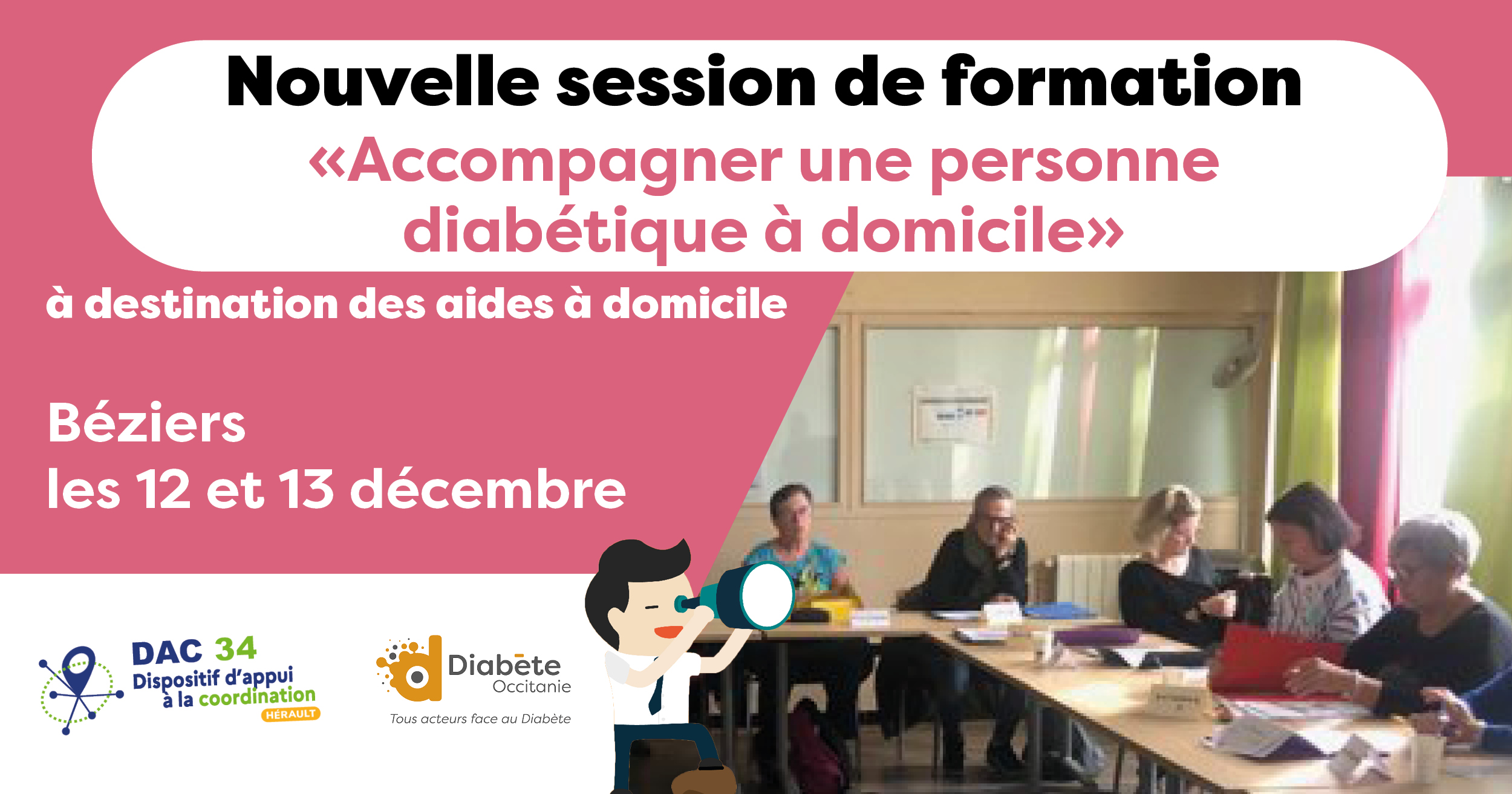 Formation Diabète Occitanie partenariat avec le DAC 34 et appui santé france formation